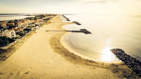 Aerial View Of A Beach 스톡 사진