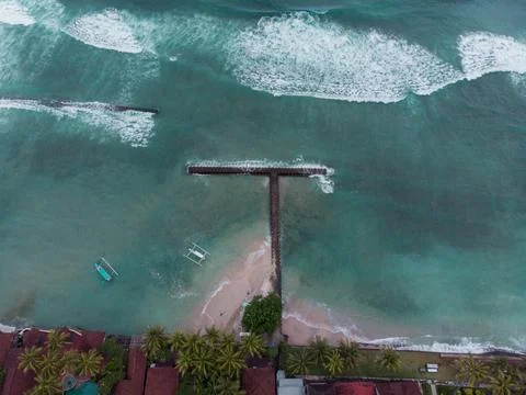 Aerial View Of beach Stock Photos