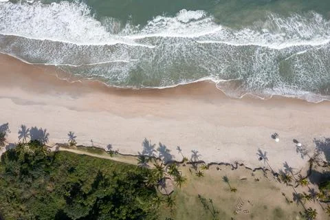 Aerial view of the beach Stock Photos