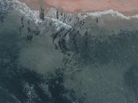 Aerial view of the beach Stock Photos