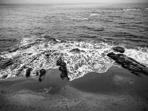 Aerial view of the beach Stock Photos