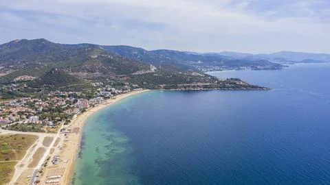 Aerial view at the beach. Stock Photos