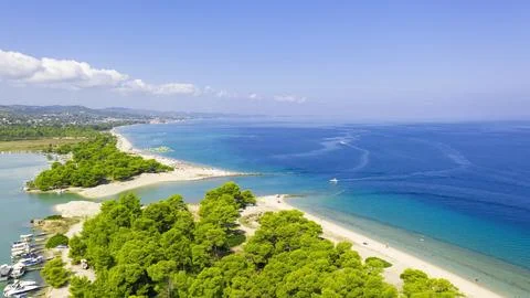 Aerial view at the beach. Stock Photos