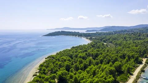 Aerial view at the beach. Stock Photos