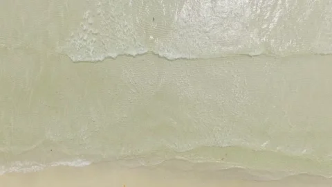 Aerial view beach sand background for summer vacation concept. Beach nature and  Stock Footage 237140600