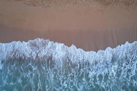 Aerial View of Beach Waves Photos