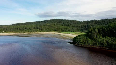 Aerial view of the beaches at Ards Forest Park in County Donegal, Ireland Vídeos de archivo 220515511