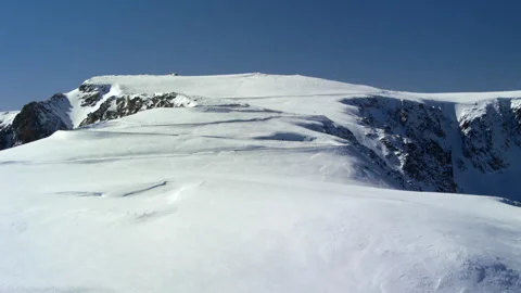 Aerial view of the Beartooth Scenic Highway in Montana Vidéo 265935038