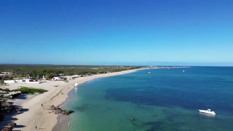 Aerial view of the beautiful Anakao beach ,not far from the Tulear– Madagascar Stock-Footage 246893053