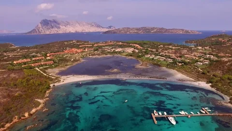 Aerial View Of Beautiful Bay  Stock Footage 82397611