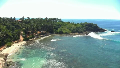 Aerial view of a beautiful beach Stockbeeldmateriaal 101230808
