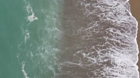 Aerial View of Beautiful Beaches and Waves Stock Footage