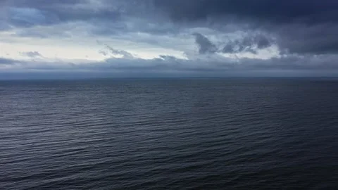 Aerial view to a beautiful clouds over the sea Stock Footage 296059659