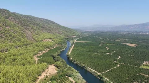 Aerial view of beautiful landscape Stock-Footage 318791053