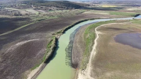 Aerial view of beautiful landscape Stock Footage 322059005