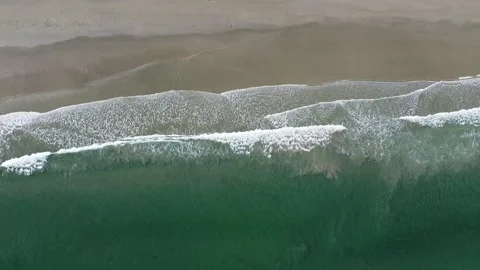 Aerial view of beautiful long beach in Sabah, Malaysia Stock Footage 145275685
