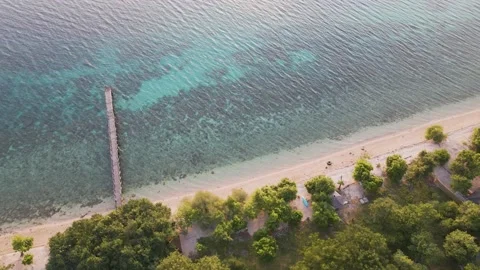 Aerial View with a Beautiful Sunset 스톡 동영상 183165148