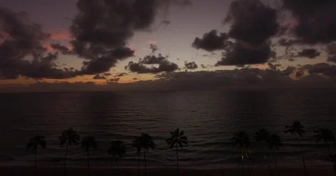 Aerial View of a Beautiful Sunset in Maceio, Alagoas, Brazil Stock Footage 73680459