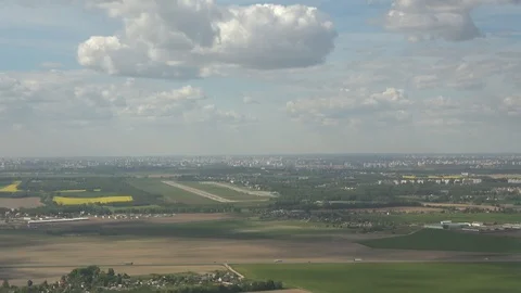 Aerial view of Belarus from the plane Stock Footage 85528694