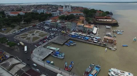 Aerial View of Belem do Para, Brazil Stock Footage 56622747