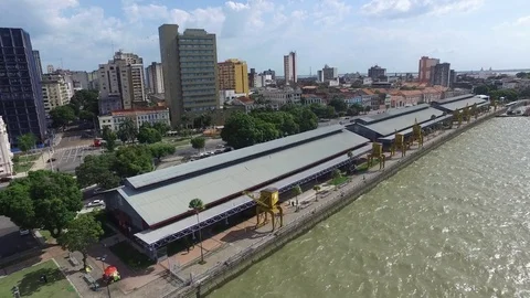 Aerial view of Belem do Para in Brazil. November, 2016. Vidéo 73991146