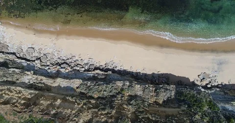 Aerial view of bells beach australia Stock Footage 84254768