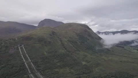 Aerial view of Ben Nevis Stock Footage 249965997