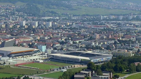 Aerial view Of Bergisel Stock-Footage 52190332