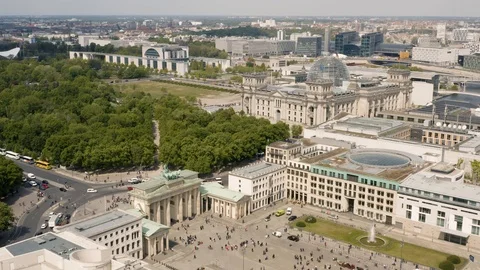 Aerial view of Berlin Stock Footage 108670238