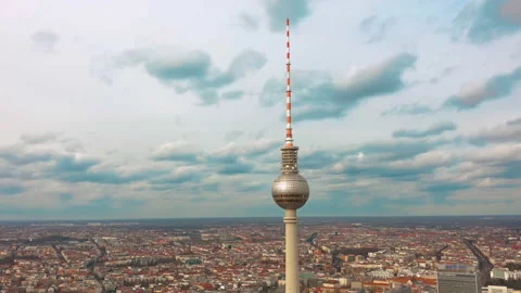 Aerial view. Berlin Germany. High quality 4k footage. Stock-Footage 166698038