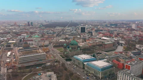 Aerial view. Berlin Germany. High quality 4k footage. Video stock 166913906
