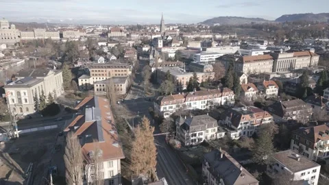 Aerial View of Bern Video stock 326067247
