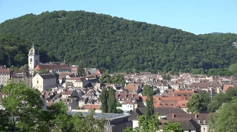 Aerial view on Besancon Stock Footage 67988620