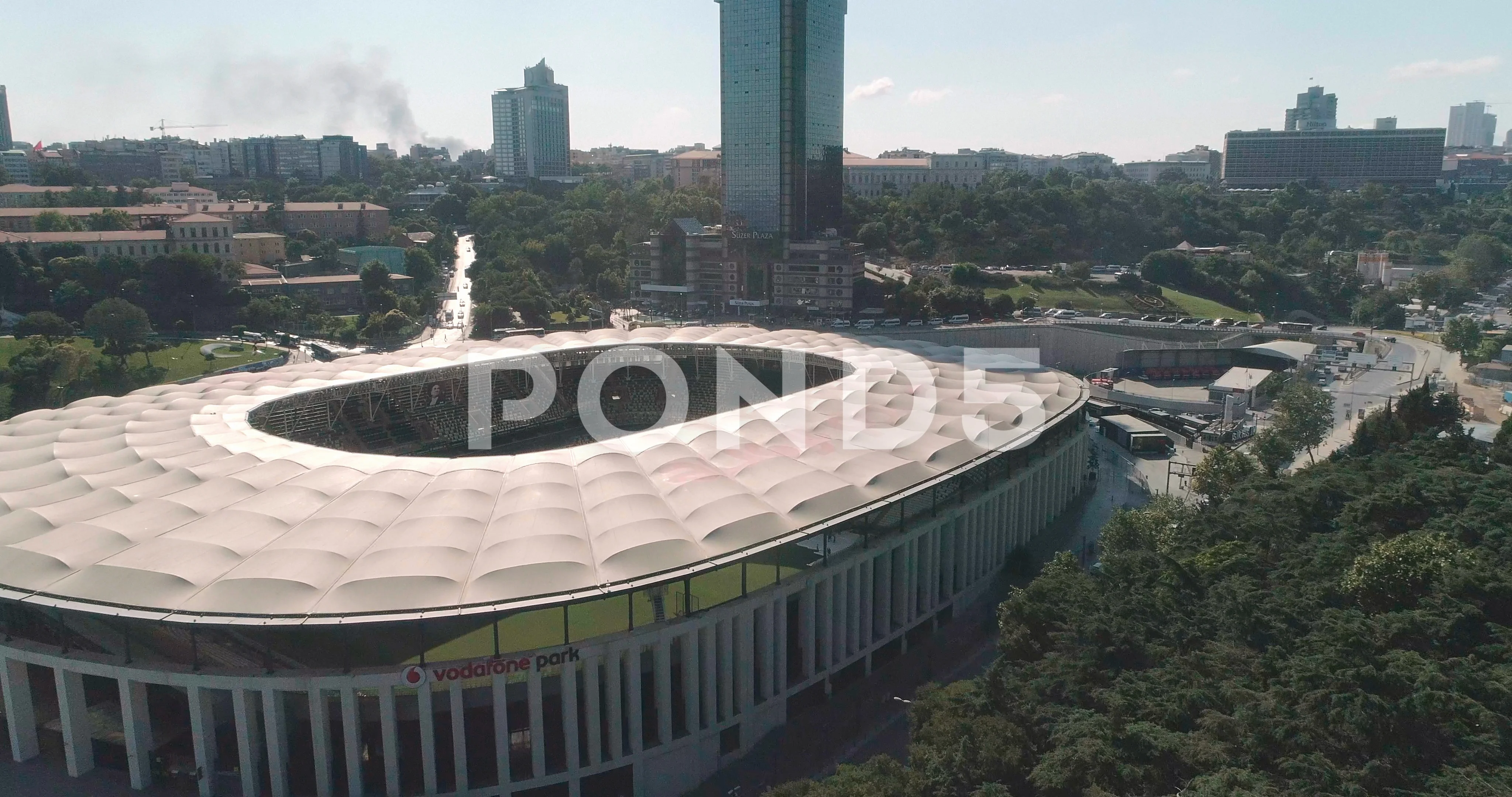 Aerial View Of Besiktas Football Stadium Stock Video Pond5