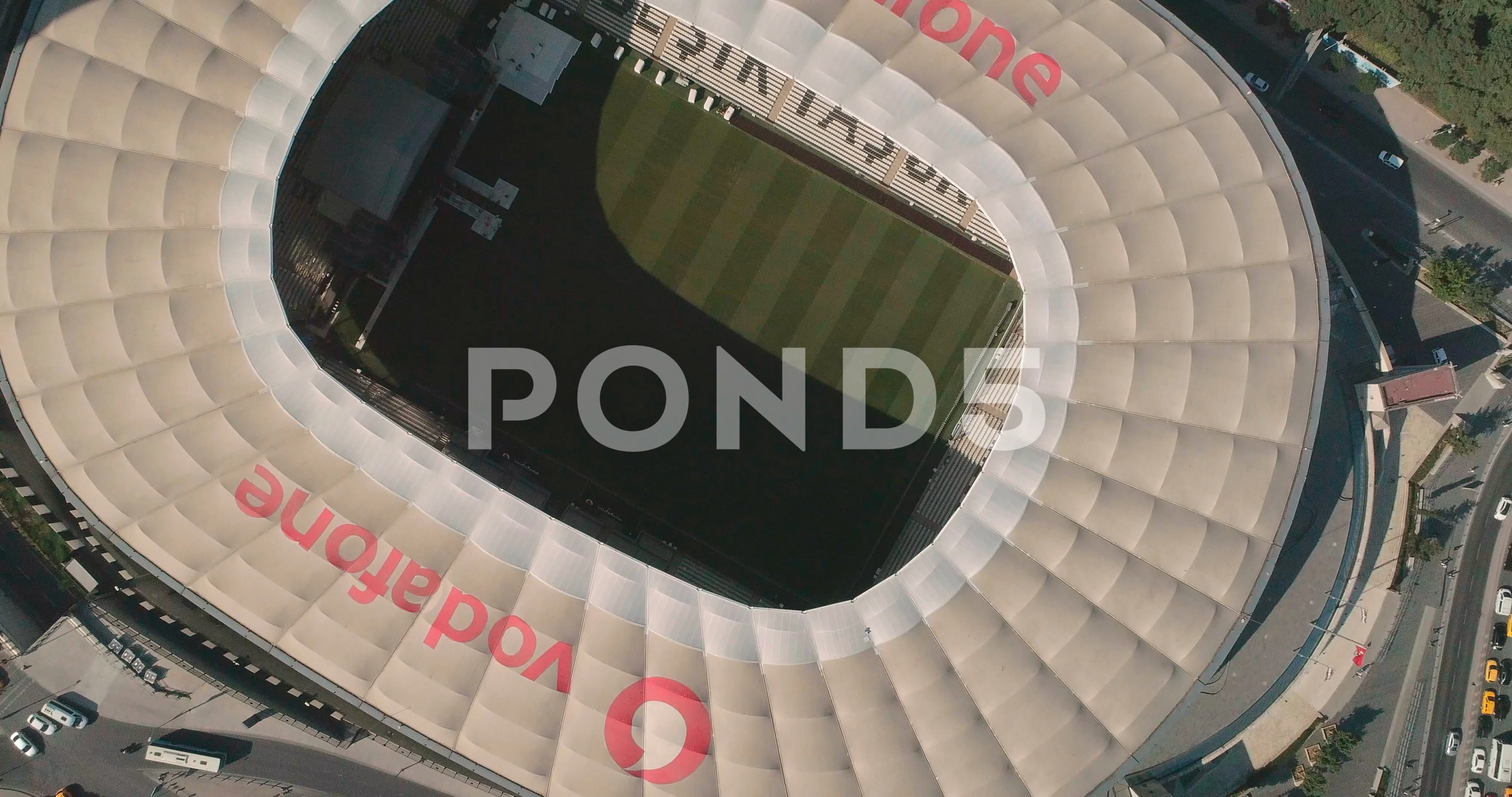 Aerial View Of Besiktas Football Stadium Stock Video Pond5