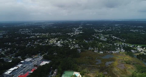 An aerial view of Bethany Beach Video stock 120759548