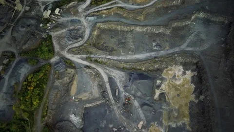Aerial view of big Career Vidéo 140436723