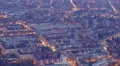 Aerial view, big city day to night timelapse, energy consumption HD Footage