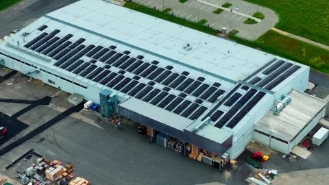 Aerial View Of Birch Plywood Processing Factory In Saulkalne Latvia Stock Footage 340984601