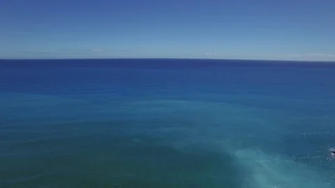 Aerial view of the blue ocean. Stock Footage 72165440