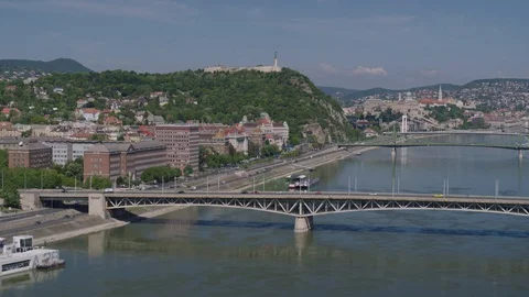 Aerial view of the BME, Budapest University of Technology - 4k drone video Video stock 129753343