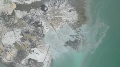 An aerial view of a boat sail Vidéo 246786154