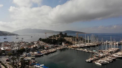 Aerial View Bodrum Castle Vidéo 111126171