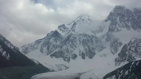 Aerial view of Bogda Peak and glacier in Tianshan Mountains, Xinjiang, China 스톡 동영상 344887560