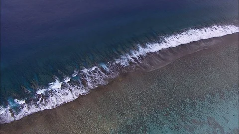 Aerial view Bora Bora Pacific Ocean French Polynesia Stock-Footage 80170266