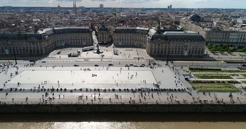 Aerial view of Bordeaux Video stock 75183394