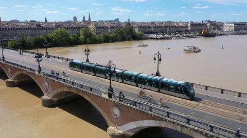 Aerial view of Bordeaux Stock-Footage 117699002