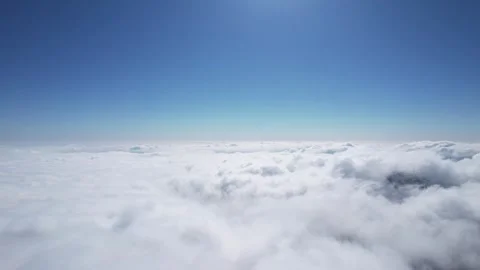 Aerial View of Boundary Cotton Cloud Sea On Mountain Top in Shennongjia Hubei Stock Footage 337941388