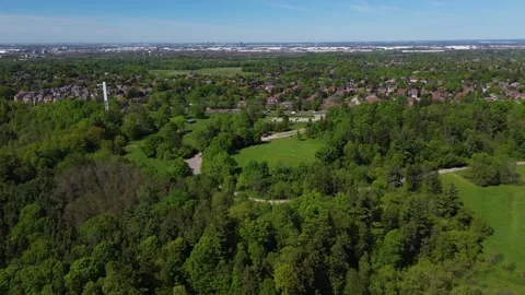 Aerial View of Boyd Conservation Park in Vaughan Ontario 스톡 동영상 335797974