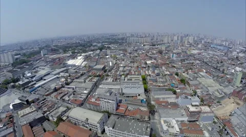 Sao Paulo, Residential Area of the Bras Stock Image - Image of